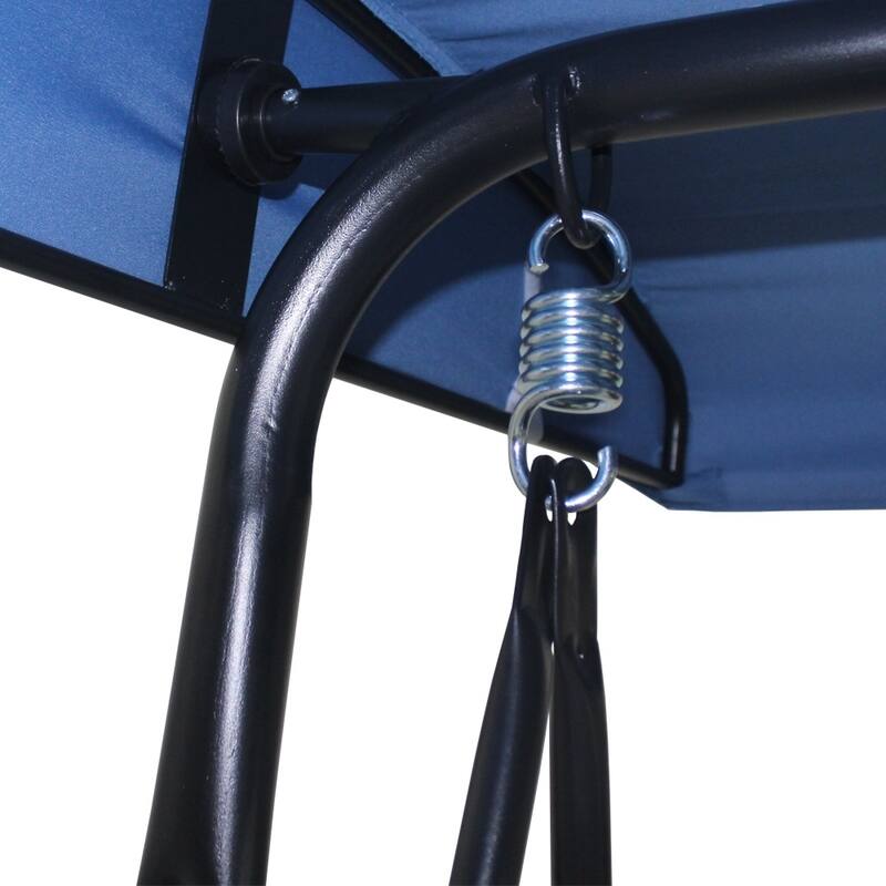 Santos Patio 2-seater Outdoor Swing with canopy and Stand by Havenside Home