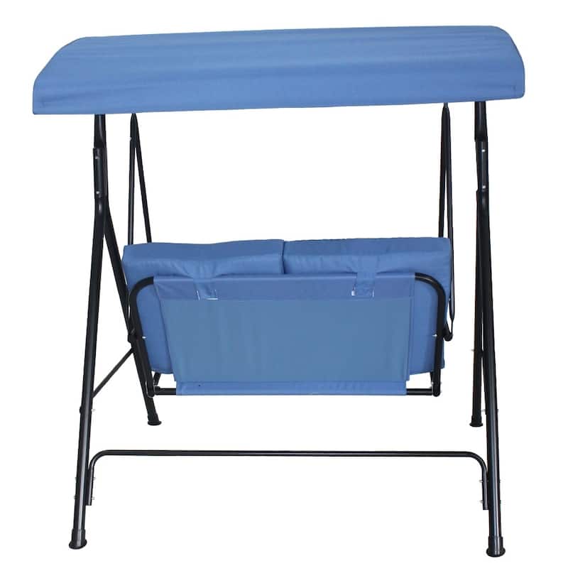 Santos Patio 2-seater Outdoor Swing with canopy and Stand by Havenside Home - N/A