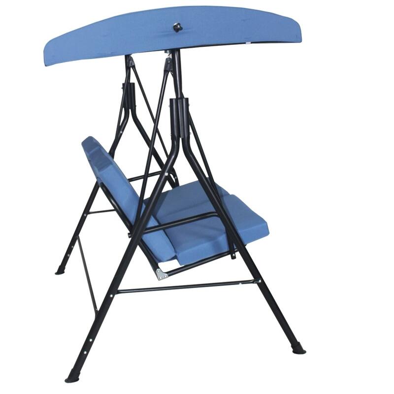 Santos Patio 2-seater Outdoor Swing with canopy and Stand by Havenside Home