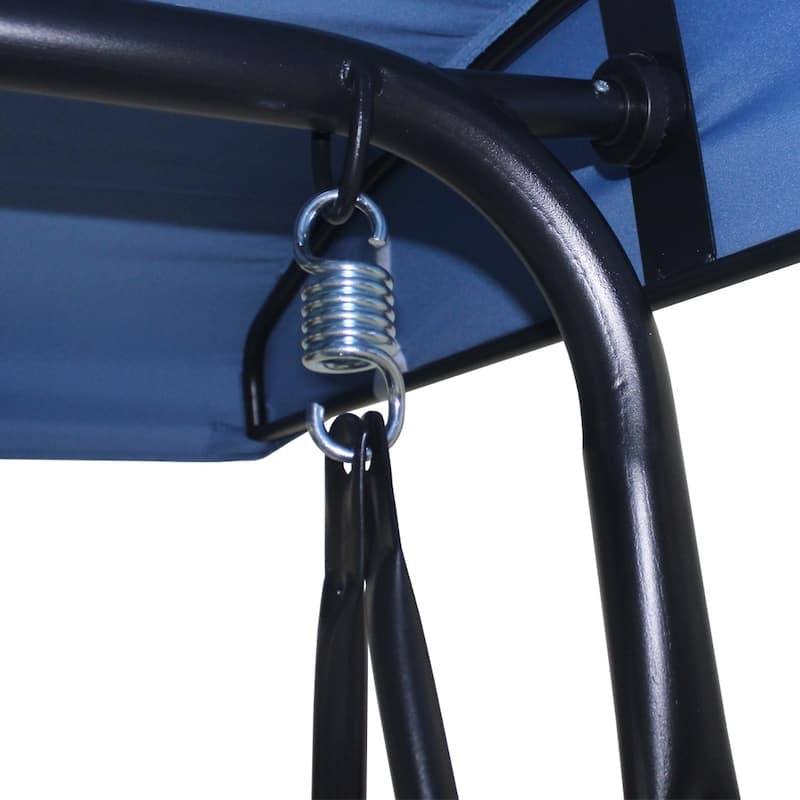 Rankin 3-seater Swing with Sunshade Hammock Cover and Stand by Havenside Home