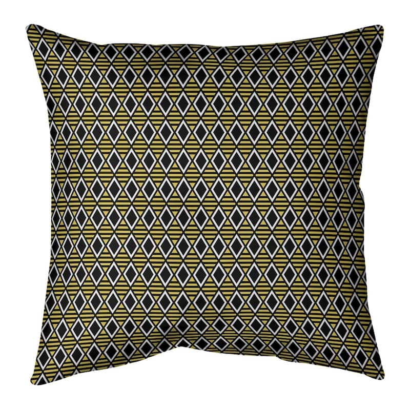 Classic Geometric Diamonds Indoor/Outdoor Pillow