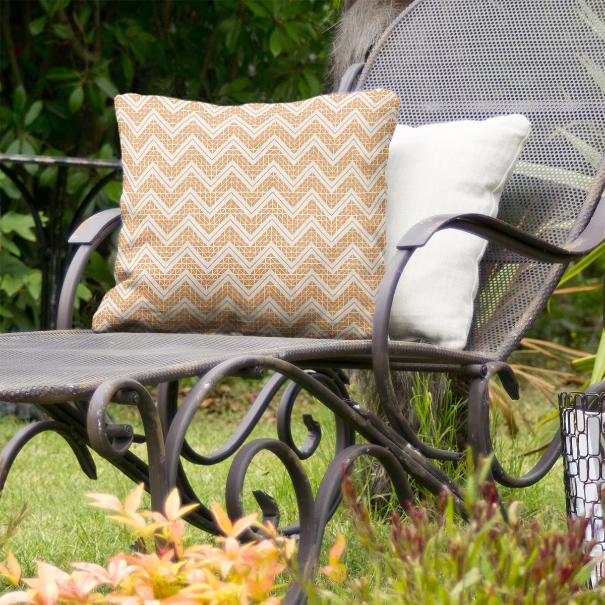 Shop Reverse Classic Hand Drawn Chevrons Indoor Outdoor Pillow