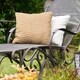 preview thumbnail 1 of 12, Rockport 3-color Fractured Stripes Indoor/Outdoor Pillow by Havenside Home 16 x 16 - Green Orange & Yellow - UV Resistant