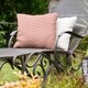 preview thumbnail 3 of 12, Rockport 3-color Fractured Stripes Indoor/Outdoor Pillow by Havenside Home 20 x 20 - Pink & Yellow - N/A