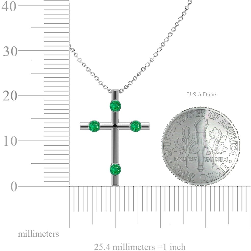 0.12CTW DIAMOND CROSS PENDANT