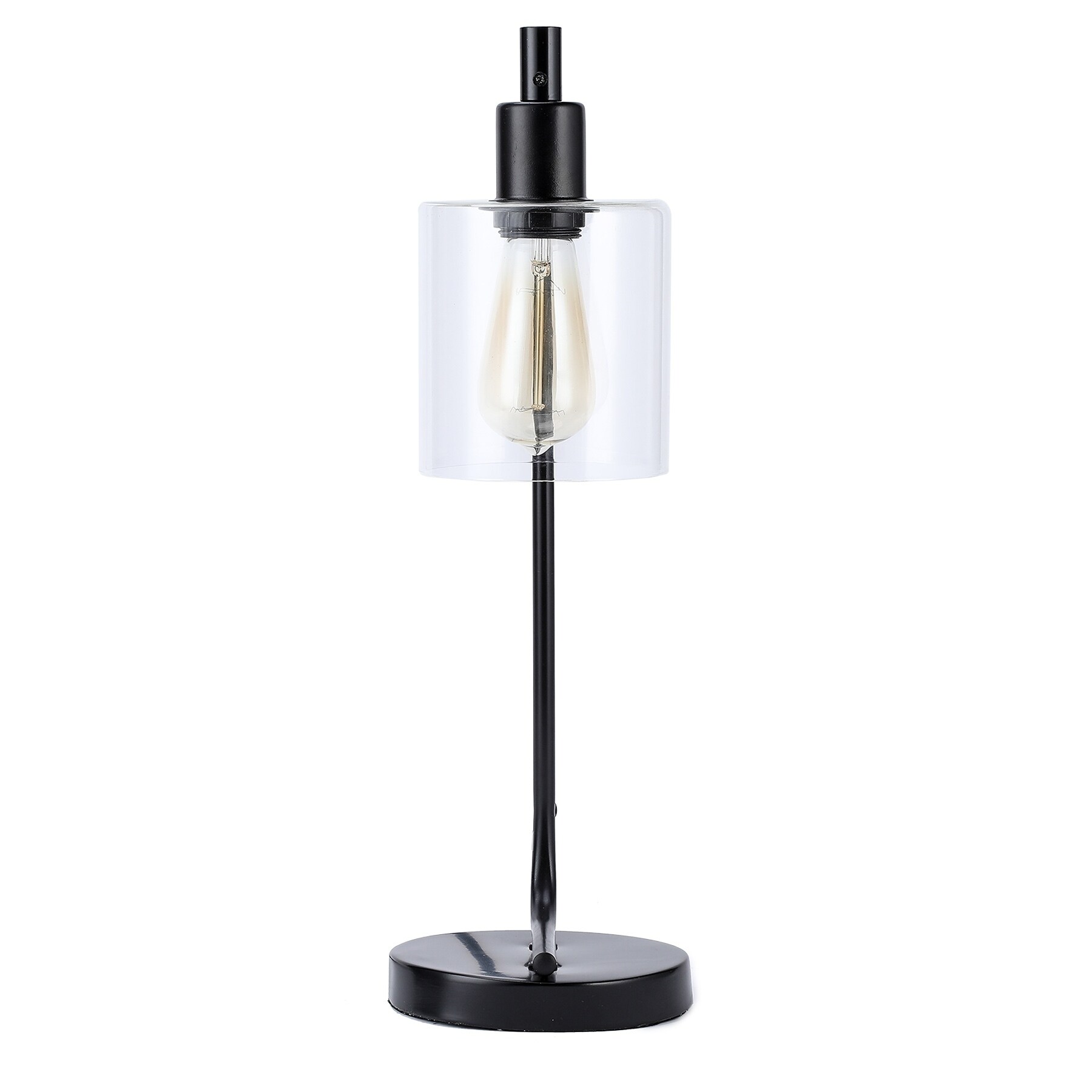 table lamp with clear glass shade