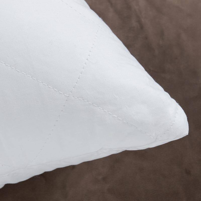 Porch & Den Palatial White Quilted Bedding Pillow Insert (Set of 2)