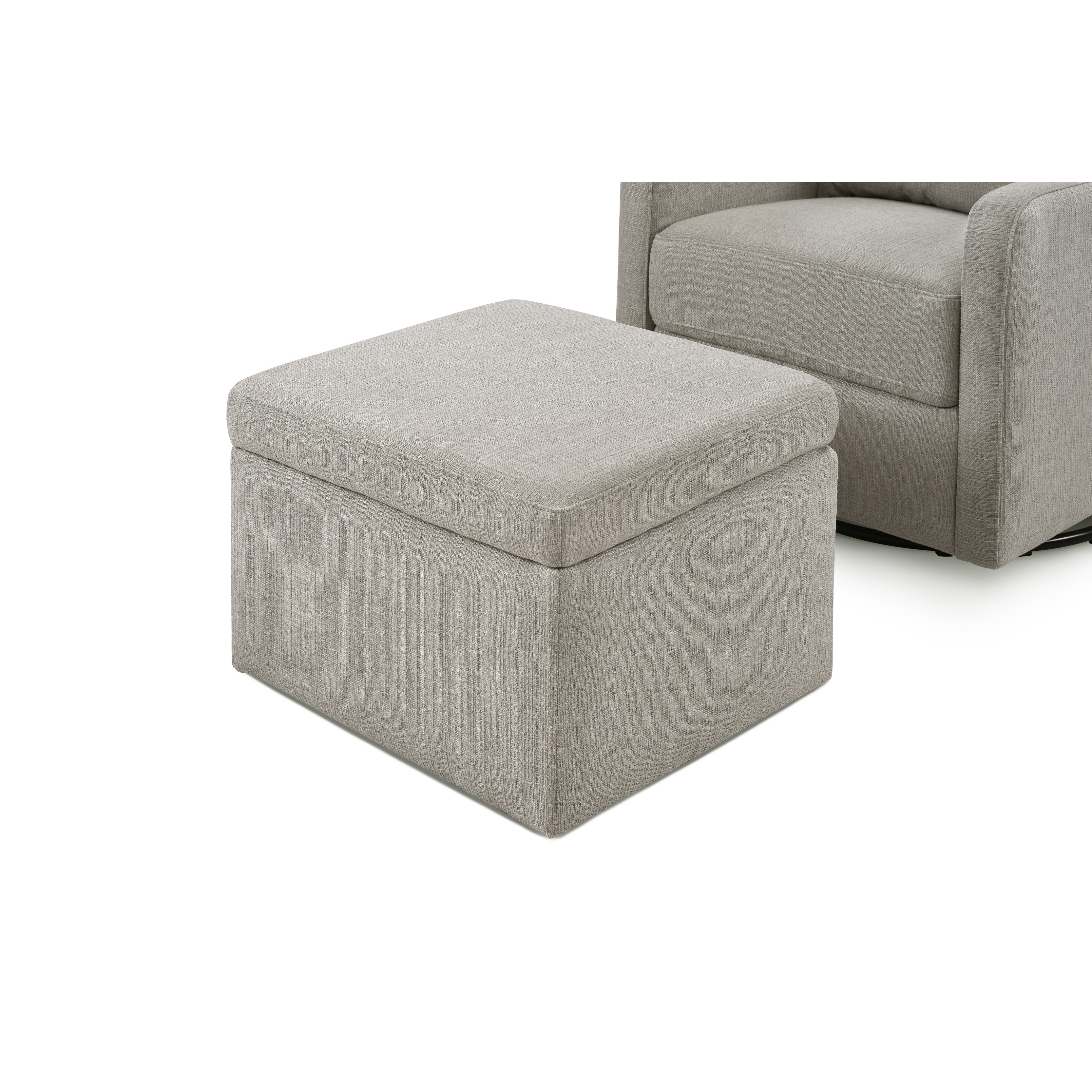 carter's by davinci adrian swivel glider with storage ottoman