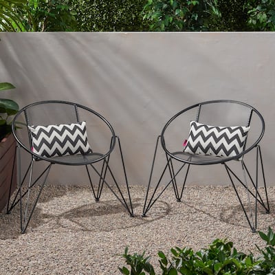 Georgia Modern Outdoor Club Chairs (Set of 2) by Christopher Knight Home