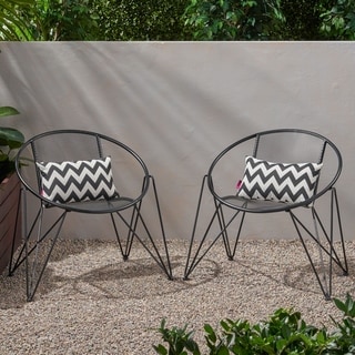 Georgia Modern Outdoor Club Chairs (Set of 2) by Christopher Knight Home