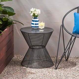 Nevada Modern Outdoor Side Table by Christopher Knight Home