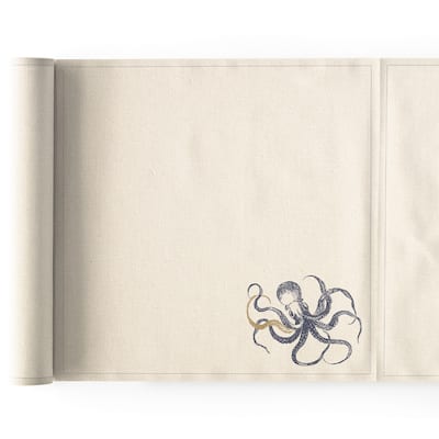 MY DRAP Dinner Napkins, Cotton, Ocean Recycled Cotton, 6 Units