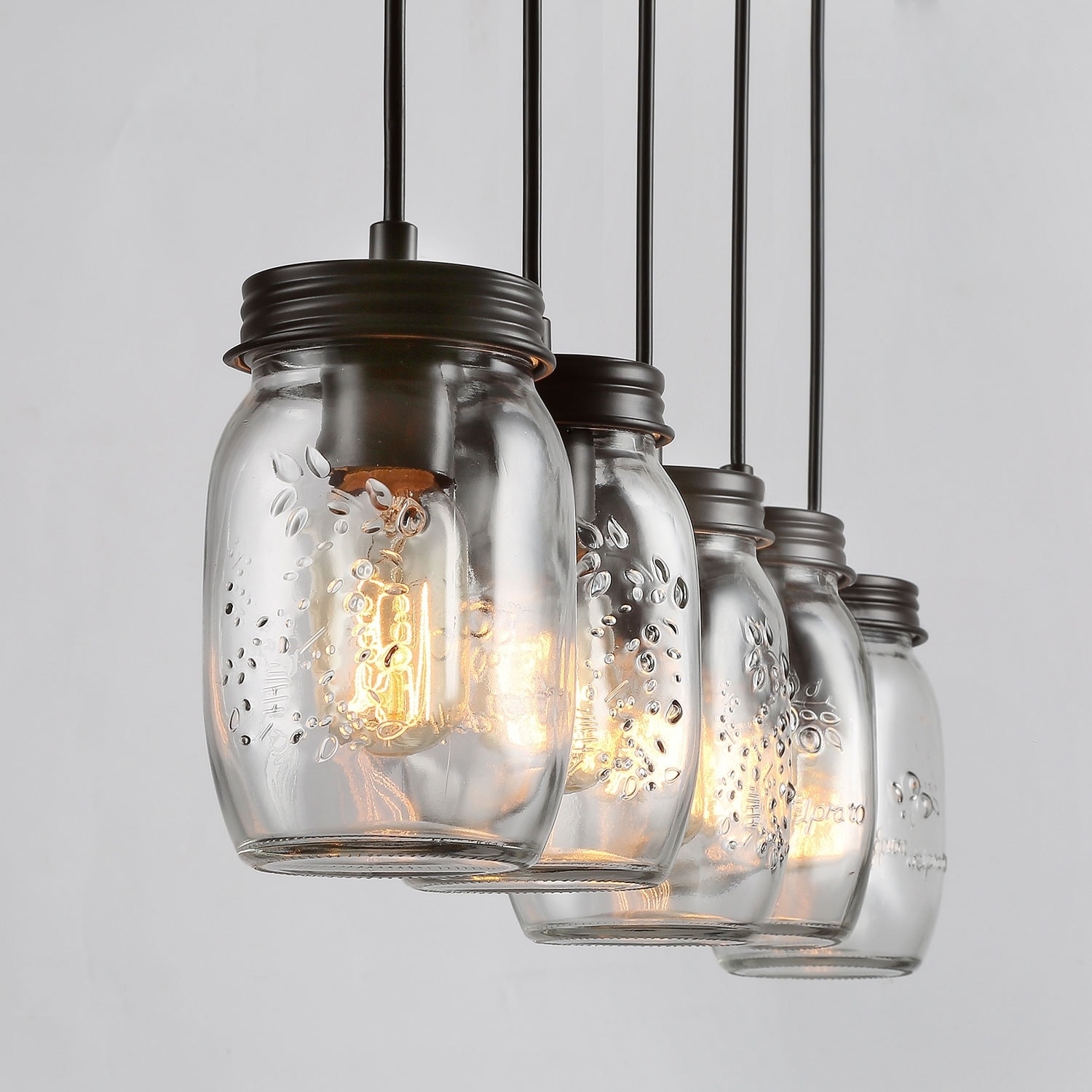 Shop The Gray Barn Blueberry Butte 5 Light Glass Jar Pendant