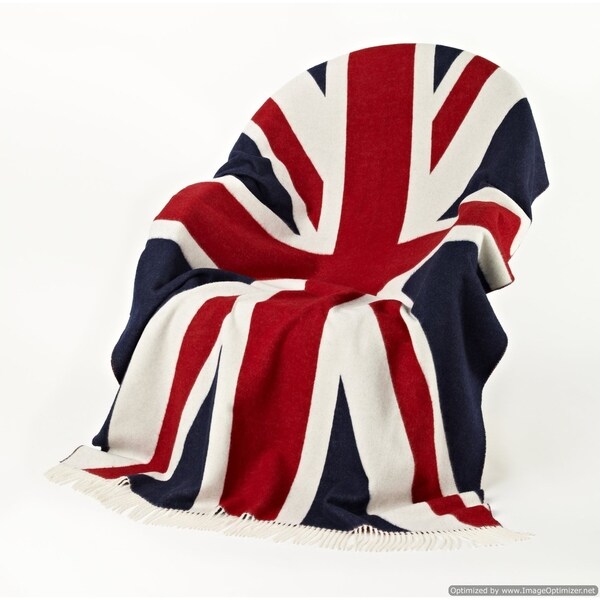 Bronte Moon - Union Jack Throw Red/White/Blue. Opens flyout.