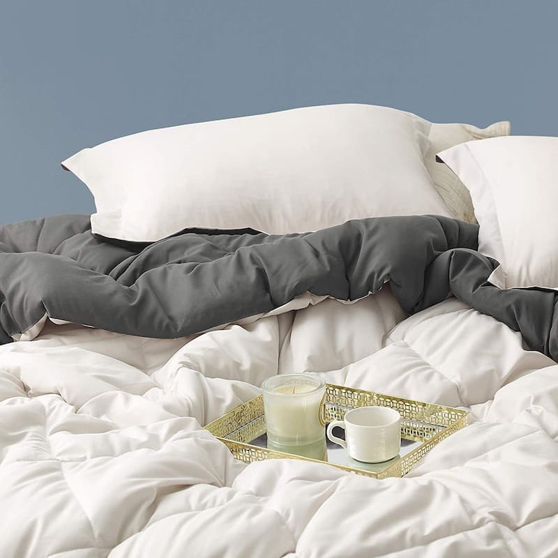 Jet Stream/Pewter Reversible Oversized Comforter