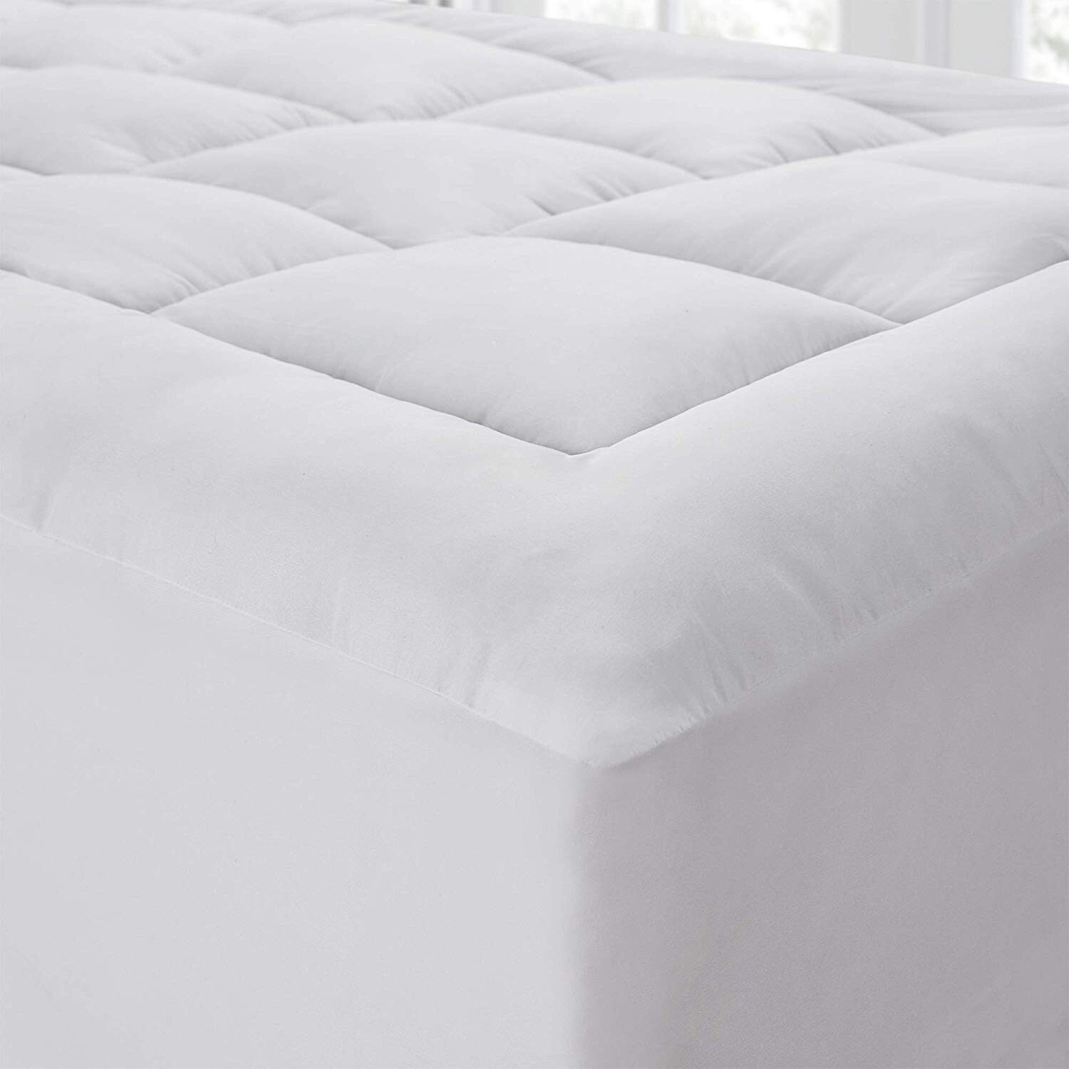 The Mega Thick Pillow Top Mattress Pad Topper Overstock