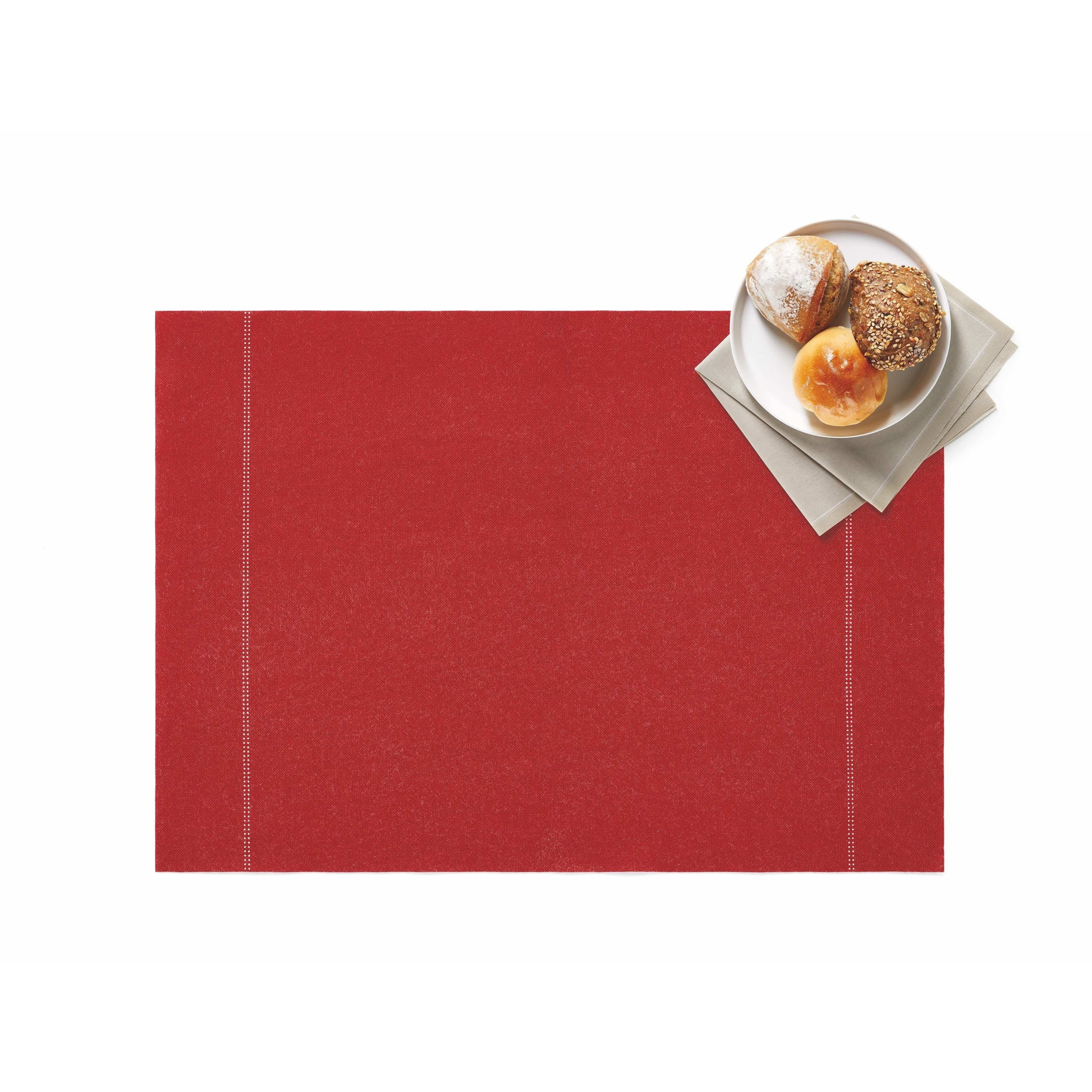 Red Dining Table Placemats