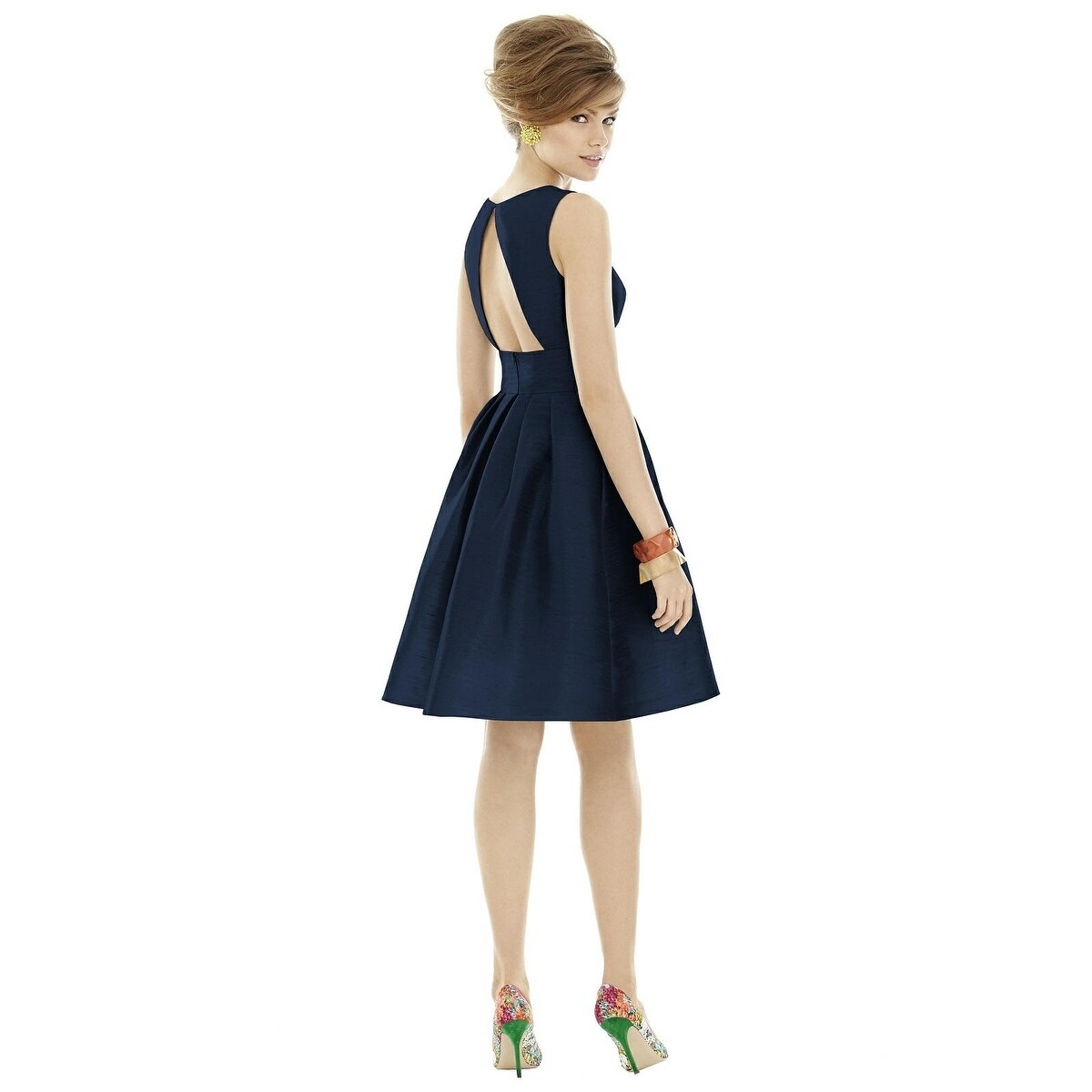 blue cocktail dress size 14 Short A-Line Wedding-Guest Party Dress
