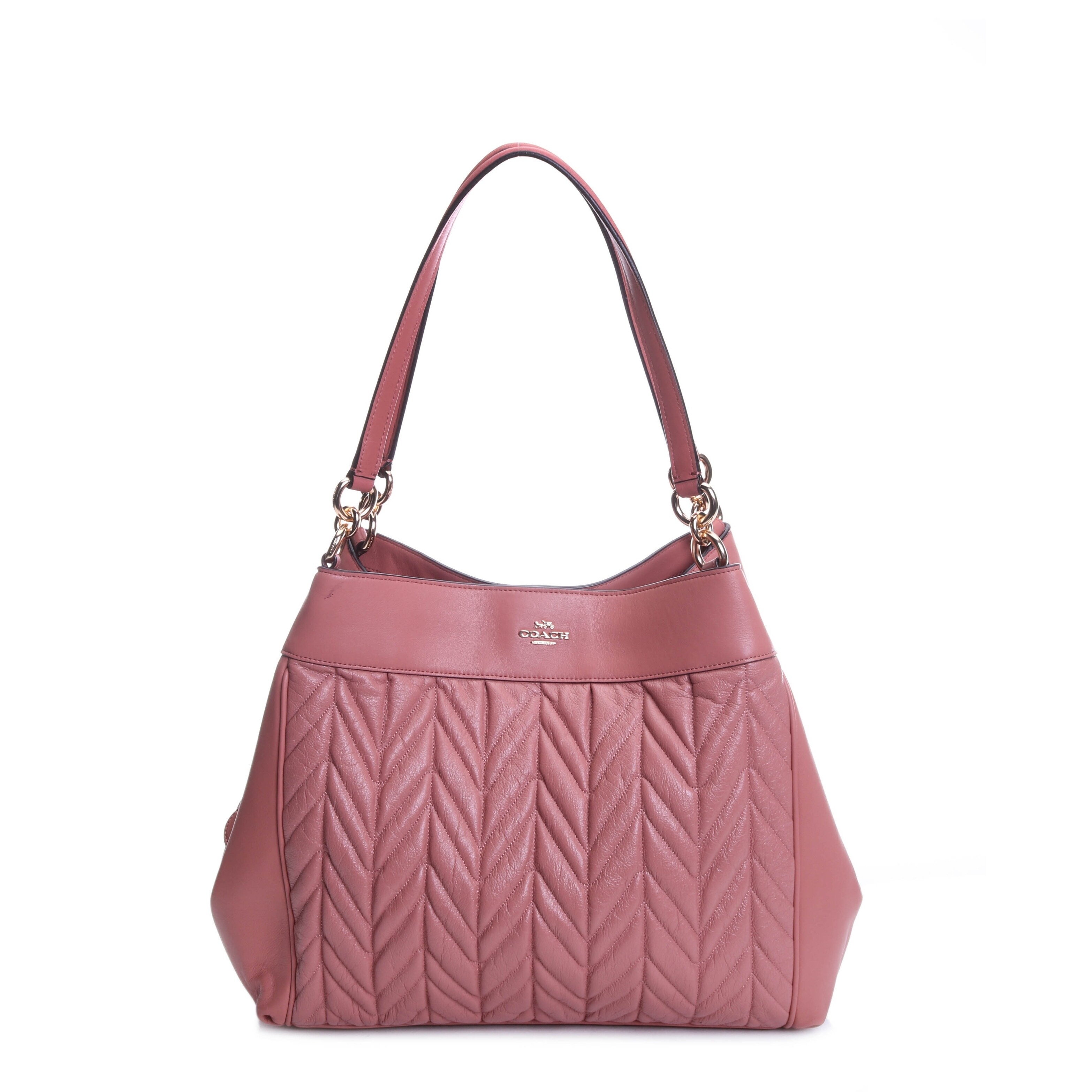 coach quilted leather bag