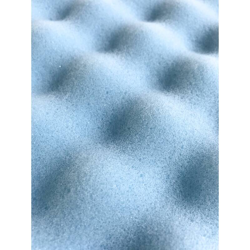Onetan,1-inch High Density Convoluted Egg Shell Breathable Cool Gel Foam Topper,Adds Comfort to Mattress,