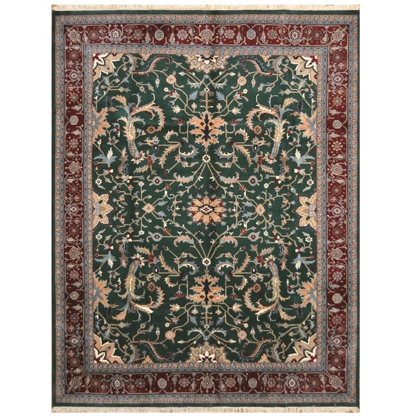 Handmade One-of-a-Kind Kashan Wool Rug (India) - 9' x 12'