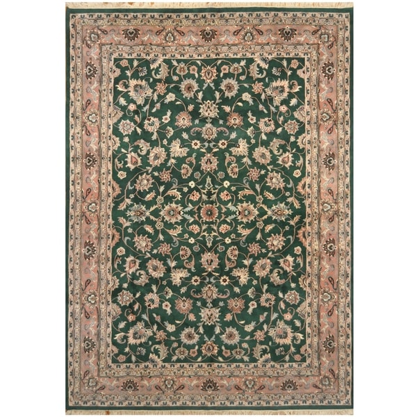 Handmade One-of-a-Kind Kashan Wool Rug (India) - 9' x 12'