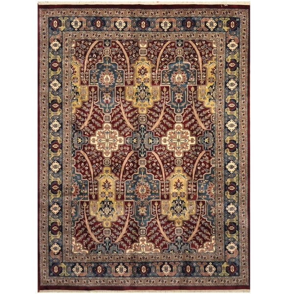 Handmade One-of-a-Kind Heriz Wool Rug (Iran) - 9' x 12'