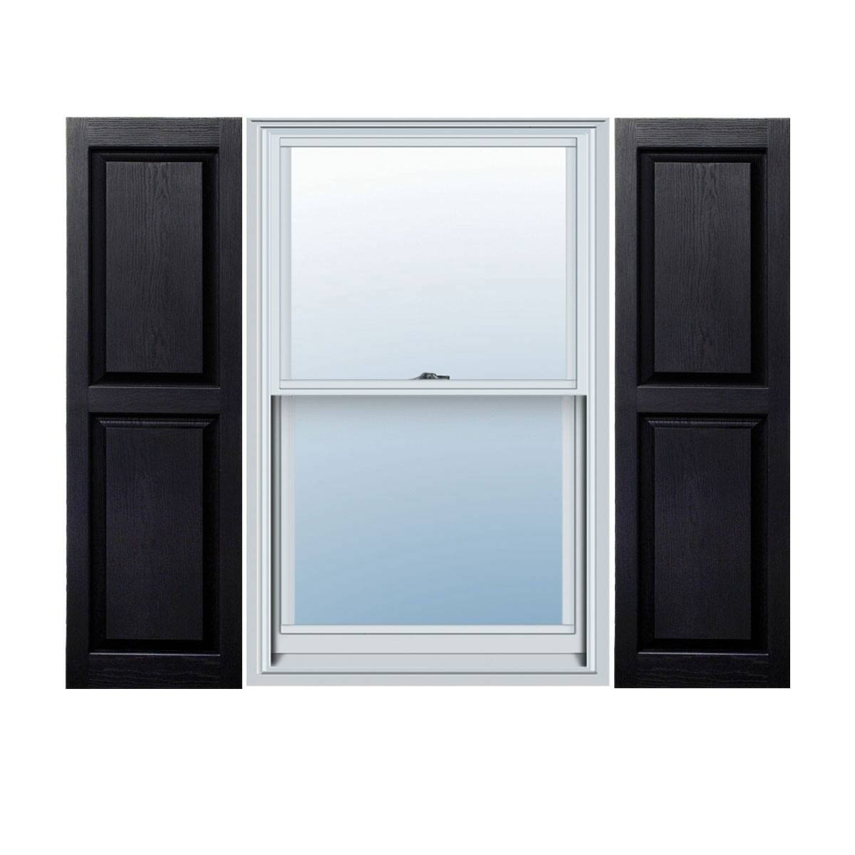 Builders Choice Vinyl Raised Panel Window Shutters (Pair) Bed Bath
