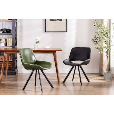 Carson Carrington Inseros PU Leather Dining Chair Set (Set of 2)