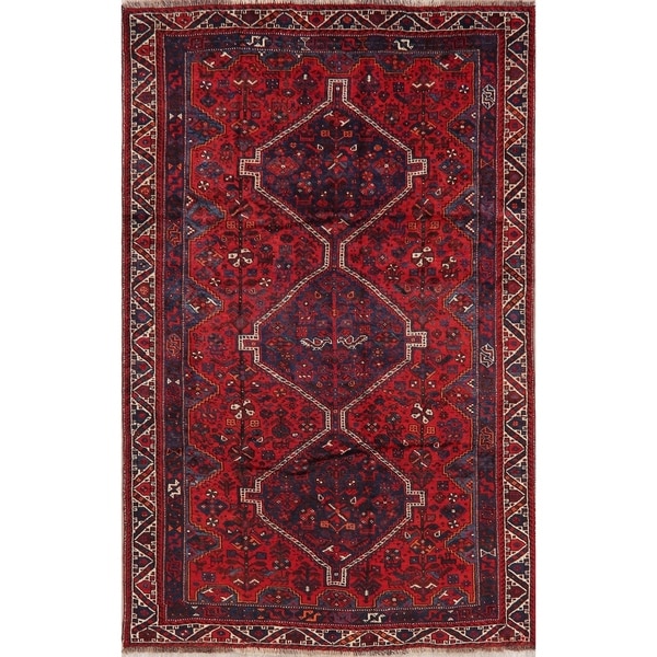Vintage Lori Tribal Oriental Hand Knotted Wool Persian Area Rug - 9'9" x 6'3"