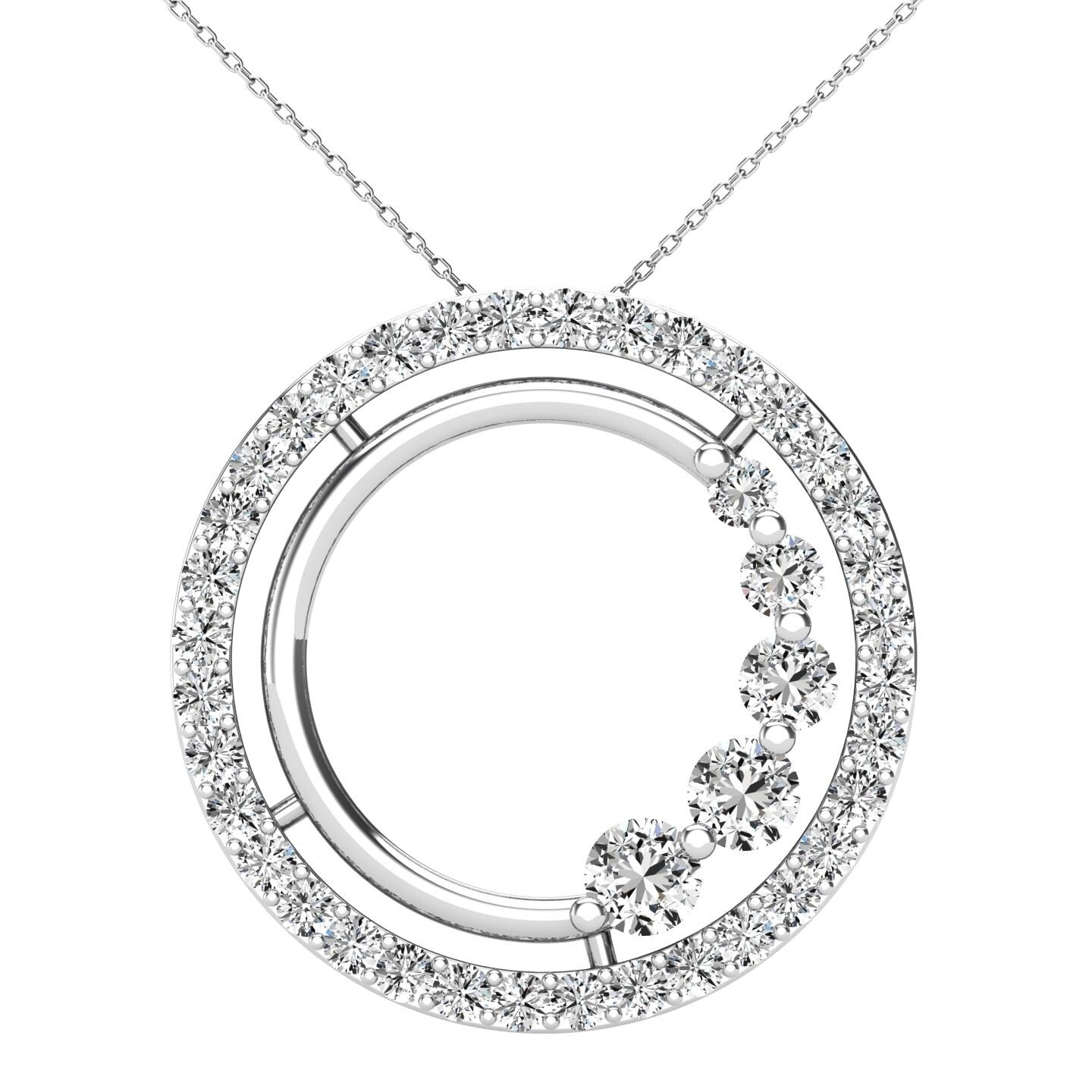 3 circle diamond necklace