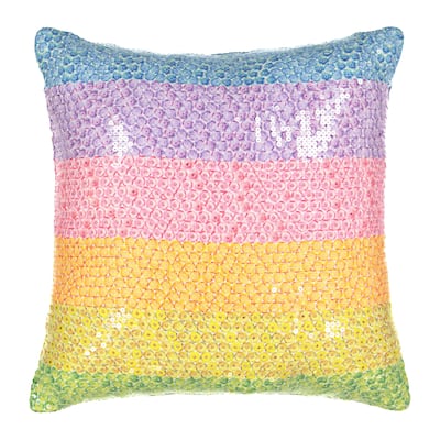 Waverly Spree Over The Rainbow Sequin Decorative Pillow