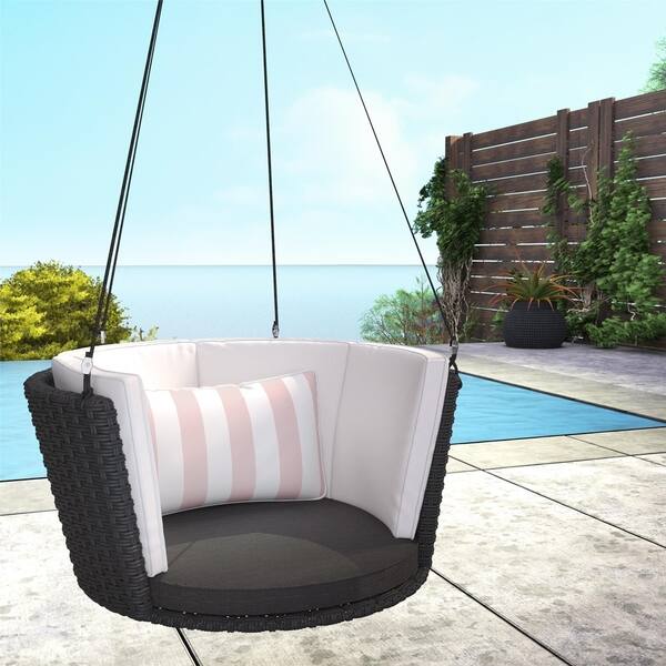 Shop Novogratz Poolside Collection Sally Black Wicker Patio