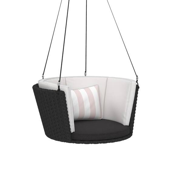 Shop Novogratz Poolside Collection Sally Black Wicker Patio