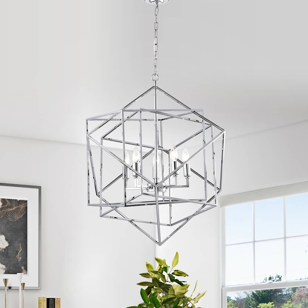 Mirose Chrome 5-light Chandelier