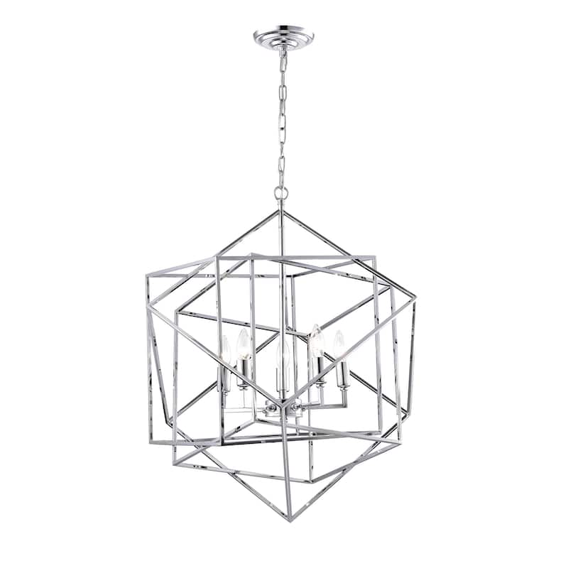 Mirose Chrome 5-light Chandelier