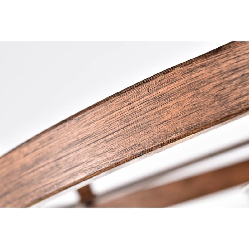 Akua Metal Wood Grain/Matte Black 4-light Chandelier