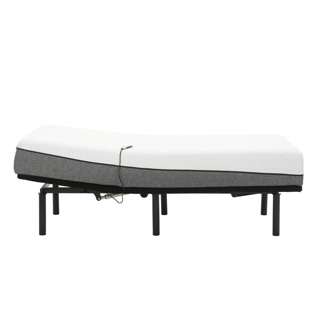 Sleep Zone Huntington 10-inch Memory Foam Mattress and Z100 Adjustable Bed Set