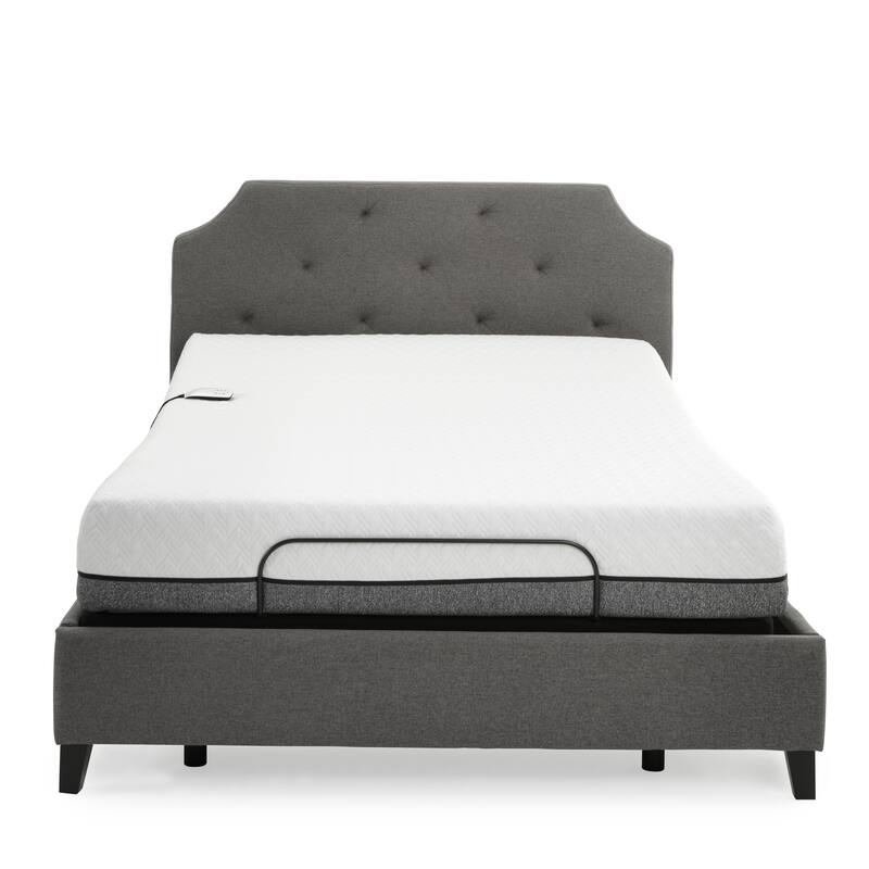 Sleep Zone Huntington 10-inch Memory Foam Mattress and Z100 Adjustable Bed Set - Queen