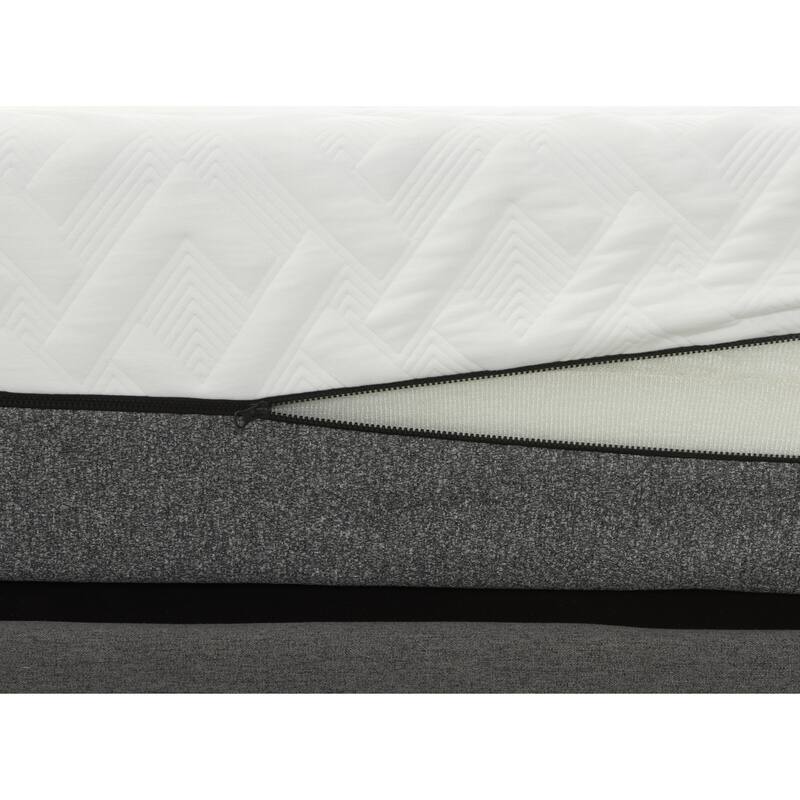 Sleep Zone Pacifica 12-inch Memory Foam Mattress and Z100 Adjustable Bed Set