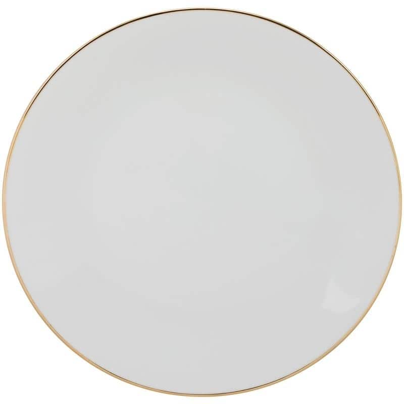 10 Strawberry Street Coupe Gold Line Charger Plate, Set of 6