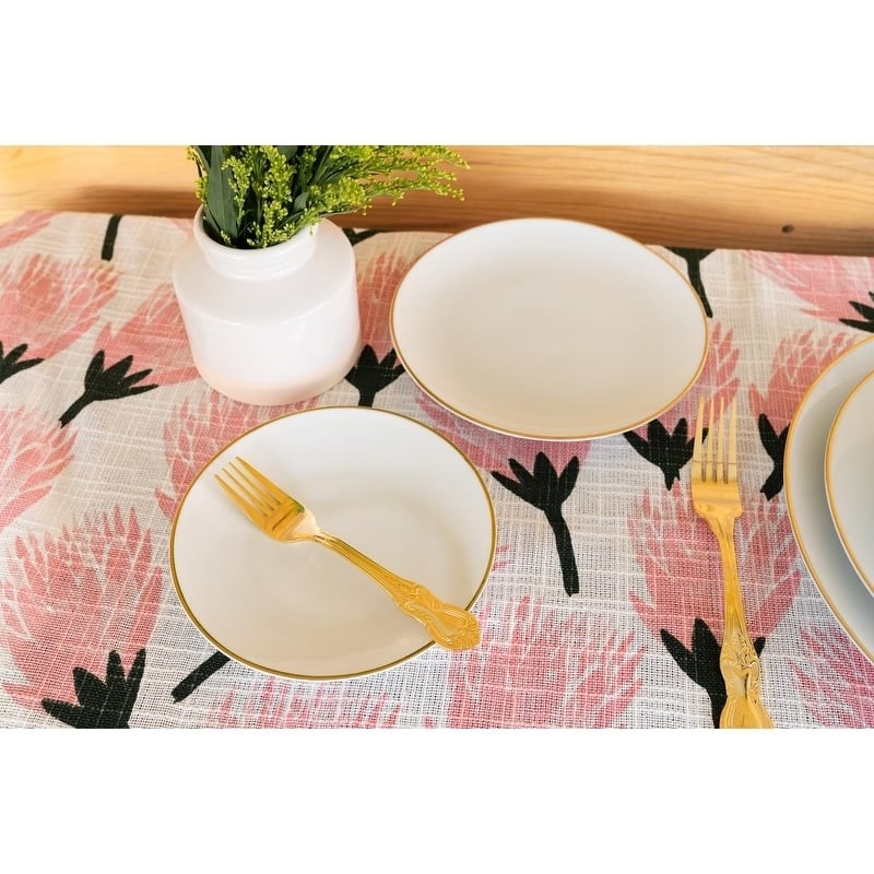 10 Strawberry Street Coupe Gold Line Charger Plate, Set of 6