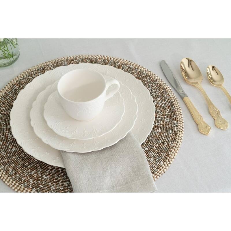 10 Strawberry Street Valentina 8" Side Plate, Set of 6