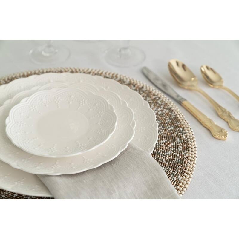 10 Strawberry Street Valentina 8" Side Plate, Set of 6