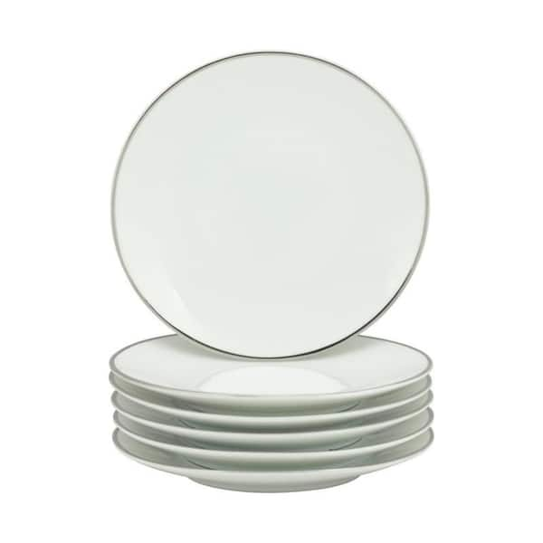 First Street Plastic Plates, White, 10.25 - 20 pack