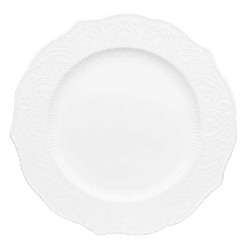 10 Strawberry Street Dahlia 10.5" Dinner Plate, Set of 6
