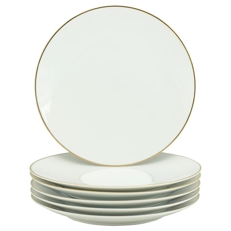 First Street Plastic Plates, White, 10.25 - 20 pack