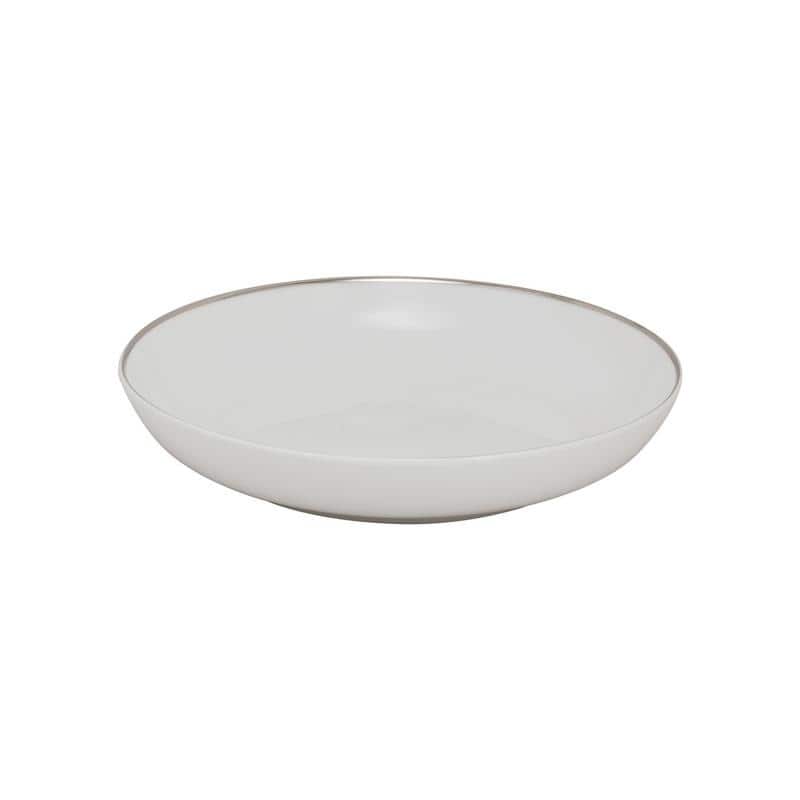 10 Strawberry Street Coupe Silver Line Soup Plate, Set of 6