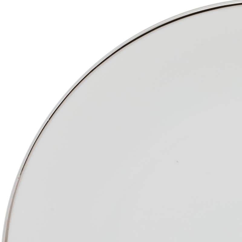 10 Strawberry Street Coupe Silver Line Soup Plate, Set of 6