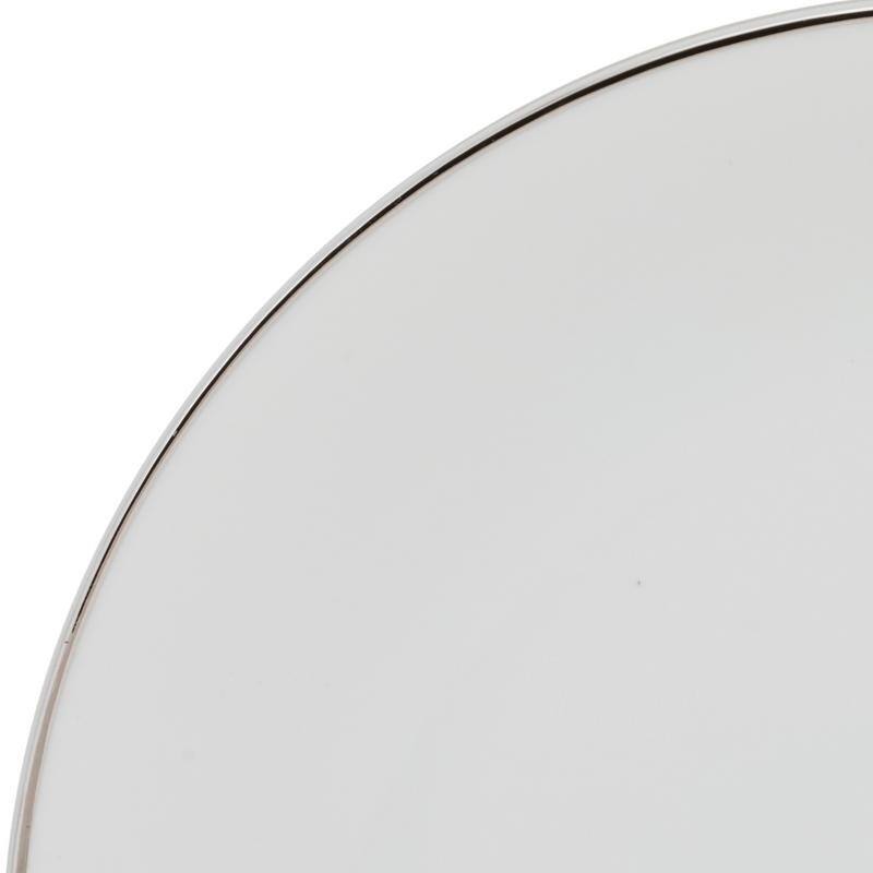 10 Strawberry Street Coupe Silver Line Salad Plate, Set of 6